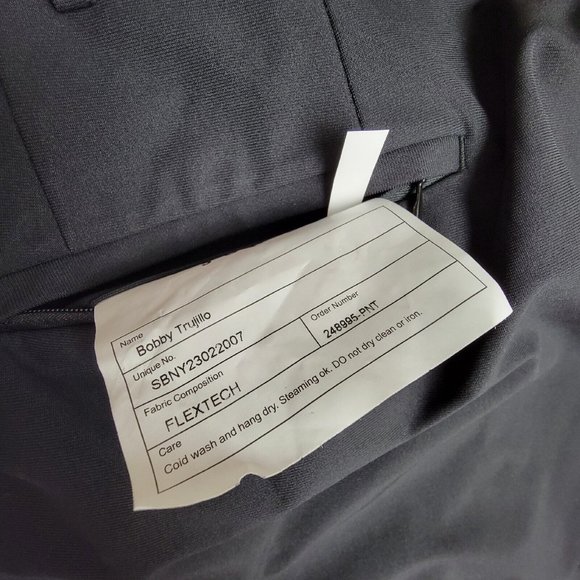 Sene Mens 42X22 Soho Flex Dress Pants Slacks Golf Suit Sport Tech Stretch Black - Picture 3 of 3